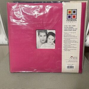 NEW!‎ MBI FASHION FABRIC 12" x 12" Hot Pink Canvas Blank Scrapbook